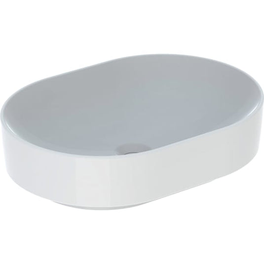 Geberit VariForm 550mm Lay-On Elliptic Countertop Basin White | 500.774.01.2
