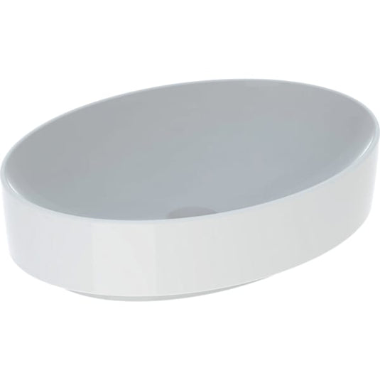 Geberit VariForm 550mm Oval Lay-On Countertop Basin White | 500.771.01.2