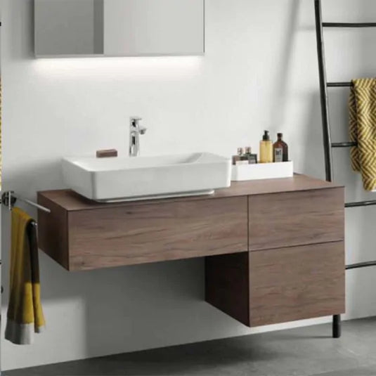 Geberit VariForm 600mm Lay-On Rectangular Countertop Basin White | 500.781.01.2