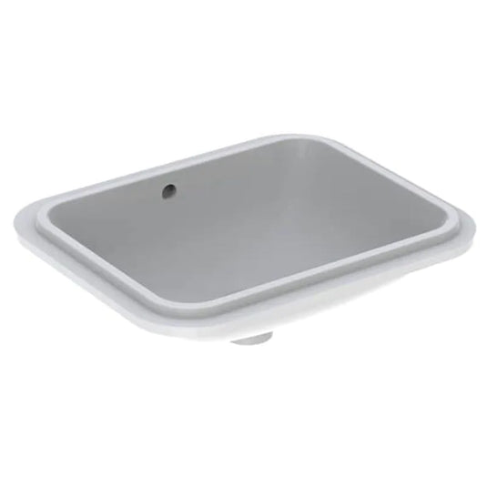 Geberit VariForm Rectangular Under-Countertop Basin with Overflow | 500.764.01.2