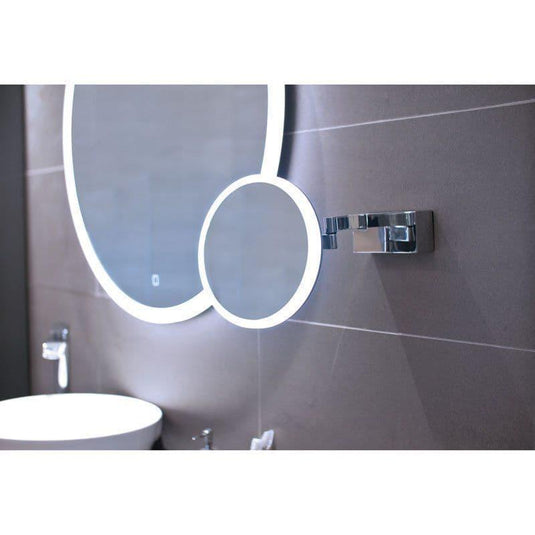 HIB Cirque Magnifying Mirror - Chrome - Envy Bathrooms Ltd