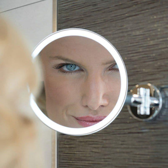 HIB Eclipse Round Magnifying Mirror - Chrome - Envy Bathrooms Ltd