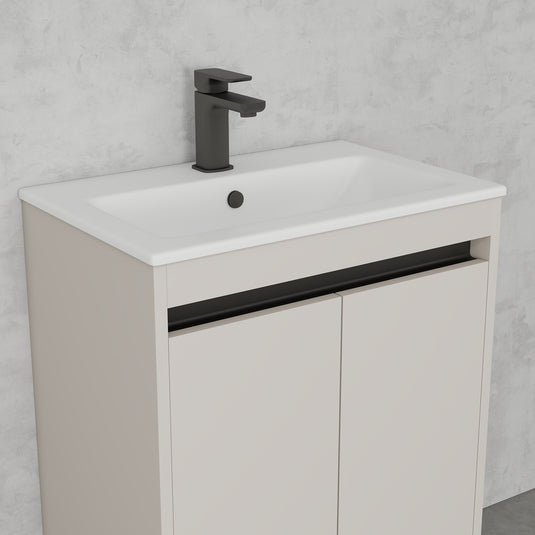 Imex 600mm Open Handle Trim Upgrade Matt Black | QTRIM-2-MBLA - Envy Bathrooms Ltd