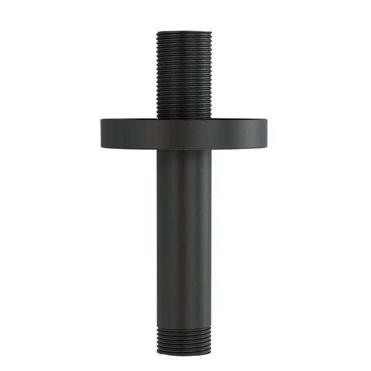 Imex 75mm Matt Black Round Ceiling Mounted Shower Arm - KI031MB - Envy Bathrooms Ltd