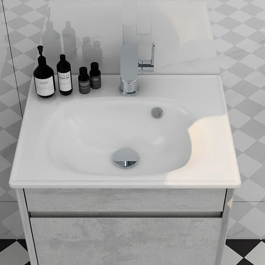 Imex Alma 500mm Slimline 1 Tap Hole Ceramic Basin - LF1923-500 - Envy Bathrooms Ltd