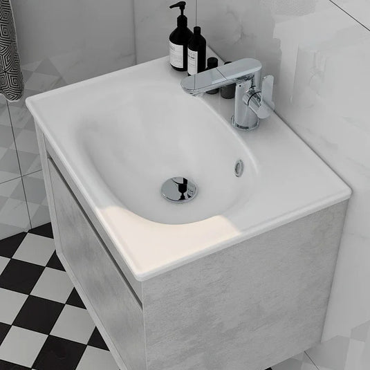 Imex Alma 500mm Slimline 1 Tap Hole Ceramic Basin - LF1923-500 - Envy Bathrooms Ltd