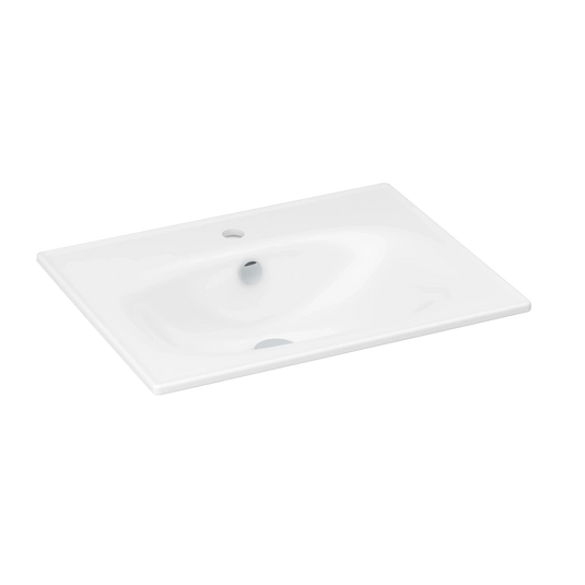Imex Alma 600mm Slimline Ceramic Basin 1Th - LF1923-600 - Envy Bathrooms Ltd