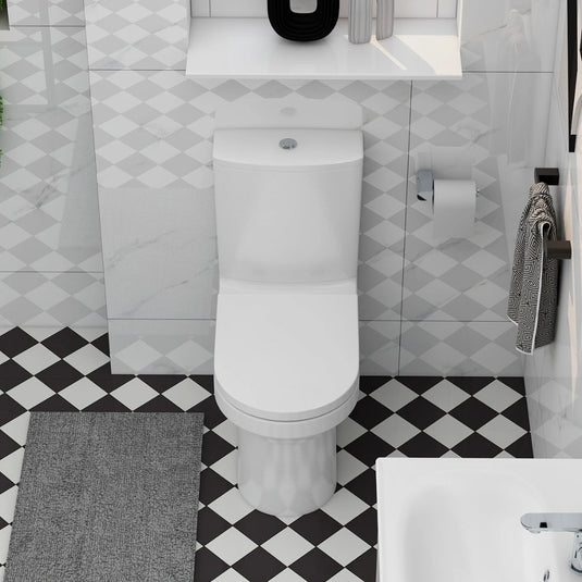 Imex Alma Rimless Closed Back Close Coupled Toilet White | C10156RW