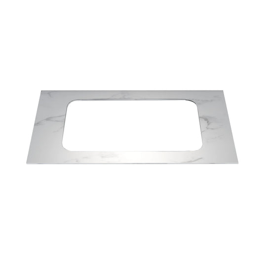 Imex Arco Quartz 800 - White Marble Worktop - FTY2781-800-480-11-S0002 - Envy Bathrooms Ltd