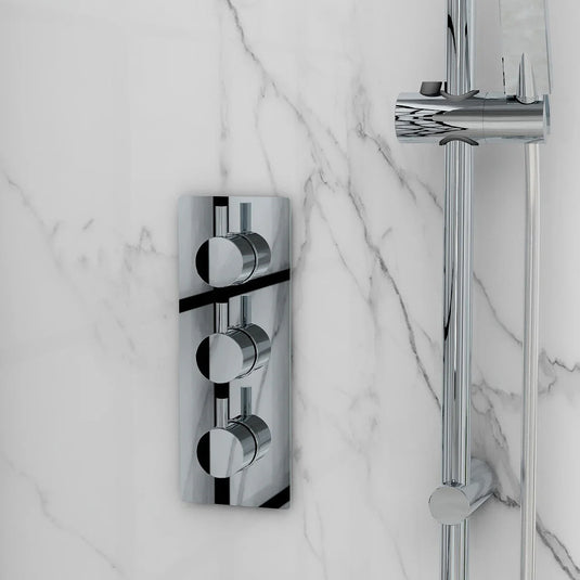 Imex Arco Twin Outlet Three Handle Concealed Valve - 6003 - Envy Bathrooms Ltd