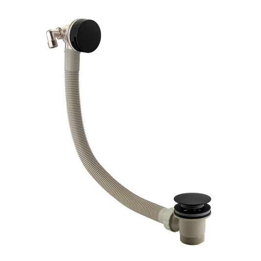 Imex Bath Filler Waste and Overflow in Matt Black - BF125EXTDMB - Envy Bathrooms Ltd
