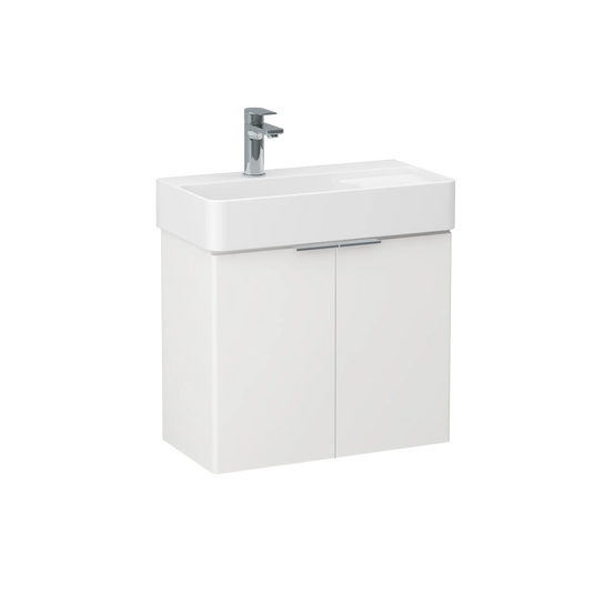 Imex Blade 600 x 310mm Wall Mounted Vanity Unit - Matt White - FZHM2785-600-Q0002 - Envy Bathrooms Ltd