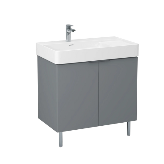 Imex Blade 800 x 460mm Floor Standing Vanity Unit- Matt Grey - FZFM2785-800-Q0004 - Envy Bathrooms Ltd
