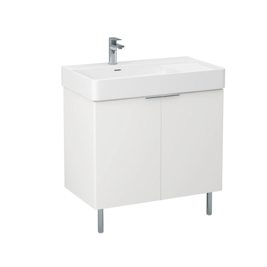 Imex Blade 800 x 460mm Floor Standing Vanity Unit - Matt White - FZFM2785-800-Q0002 - Envy Bathrooms Ltd