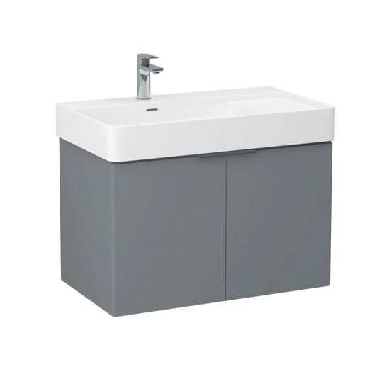 Imex Blade 800 x 460mm Wall Mounted Vanity Unit - Matt Grey - FZHM2785-800-Q0004 - Envy Bathrooms Ltd