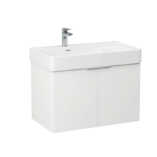 Imex Blade 800 x 460mm Wall Mounted Vanity Unit - Matt White - FZHM2785-800-Q0002 - Envy Bathrooms Ltd