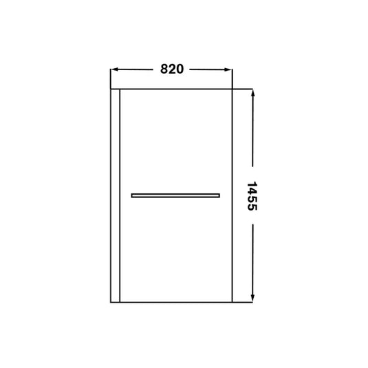 Imex Bloque Bath Screen - IMBSBS - Envy Bathrooms Ltd