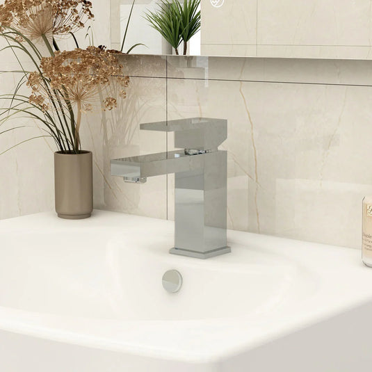 Imex Bloque Mono Basin Mixer Incl Clicker Waste - BQBAS - Envy Bathrooms Ltd