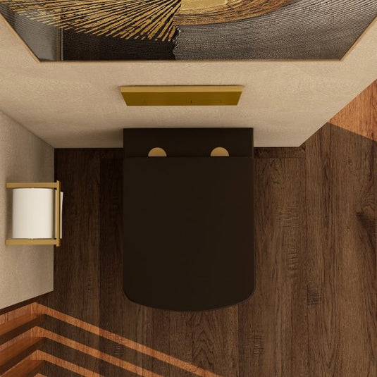 Imex Brushed Brass Seat Fixings | RVSFBR - Envy Bathrooms Ltd