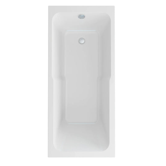 Imex Cast Quadro Keyhole 1700×750 Single Ended Bath - IMCQKH17X75 - Envy Bathrooms Ltd