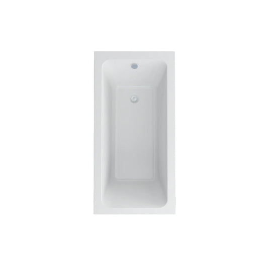 Imex Cast Reinforced Quadro 1400 x 700 Single Ended Bath - IMCQSE14X7 - Envy Bathrooms Ltd