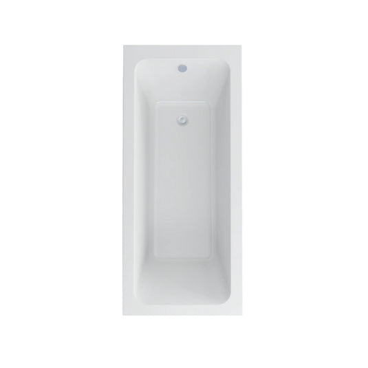 Imex Cast Reinforced Quadro 1800 x 800 Single Ended Bath - IMCQSE18X8 - Envy Bathrooms Ltd