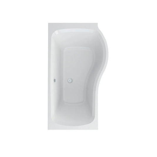 Imex Cast Reinforced Ronda 1500 Right Hand P Shape Shower Bath - IMCRSBRH15 - Envy Bathrooms Ltd