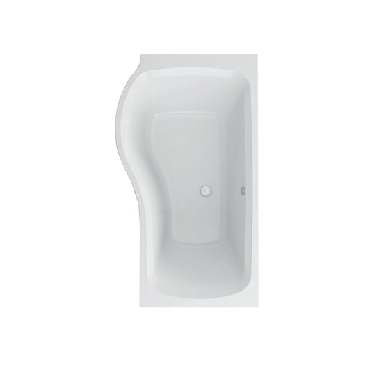 Imex Cast Reinforced Ronda 1500 Left Hand P Shape Shower Bath - IMCRSBLH15 - Envy Bathrooms Ltd