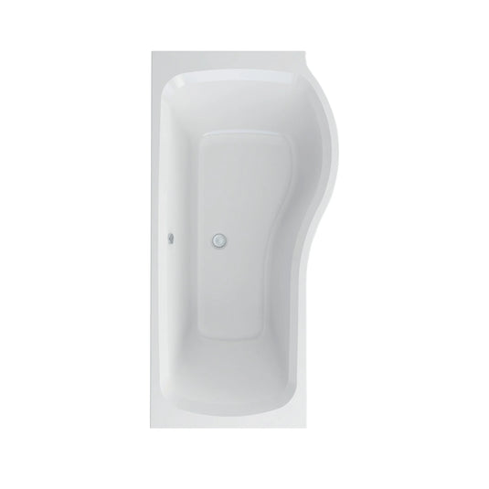 Imex Cast Reinforced Ronda 1700 Right Hand P Shape Shower Bath - IMCRSBRH17 - Envy Bathrooms Ltd