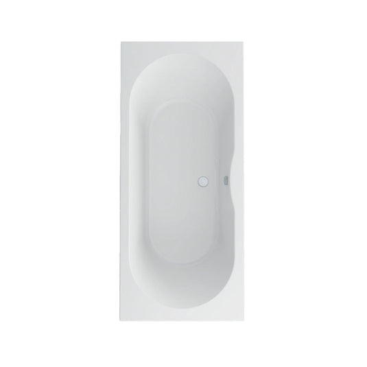 Imex Cast Reinforced Wave 1800 x 800 Double Ended Bath - IMCWDE18X8 - Envy Bathrooms Ltd