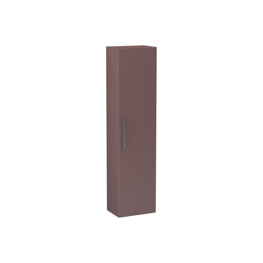 Imex Croma Single Door Wall Storage Unit With Chrome Handle Plum | ST-1-PLUM - Envy Bathrooms Ltd