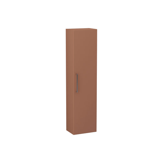 Imex Croma Single Door Wall Storage Unit With Chrome Handle Terracotta | ST-1-TERRA - Envy Bathrooms Ltd