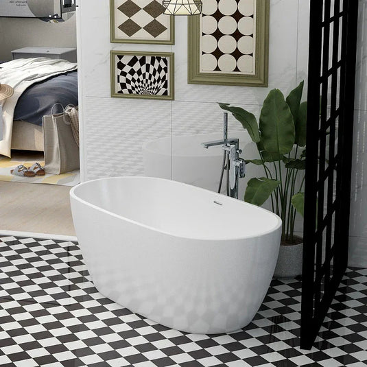 Imex Duro 1500 x 710 Freestanding Bath - Includes Chrome Overflow and Pop Up Bath Waste - PB1017A - Envy Bathrooms Ltd