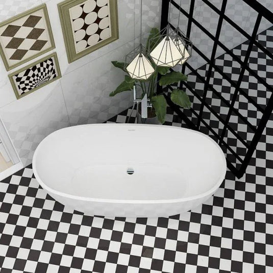 Imex Duro 1700 x 790 Freestanding Bath - Includes Chrome Overflow and Pop Up Bath Waste - PB1017B - Envy Bathrooms Ltd