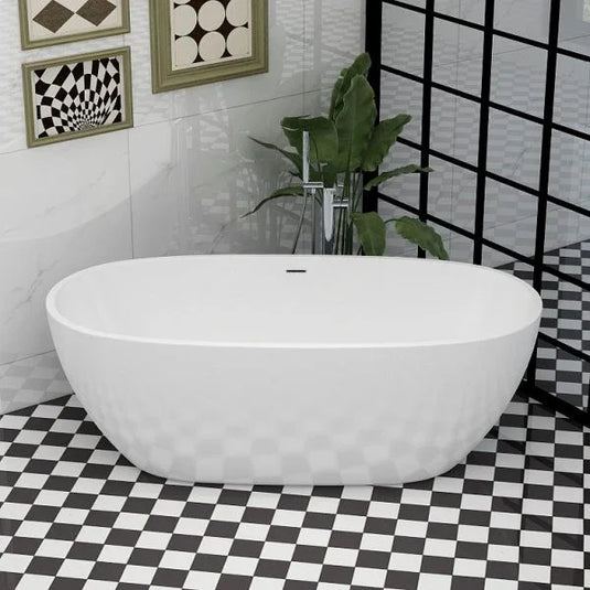 Imex Duro 1700 x 790 Freestanding Bath - Includes Chrome Overflow and Pop Up Bath Waste - PB1017B - Envy Bathrooms Ltd