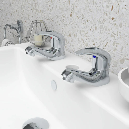 Imex Dv8 Basin Taps (Pair) - DV12 - Envy Bathrooms Ltd