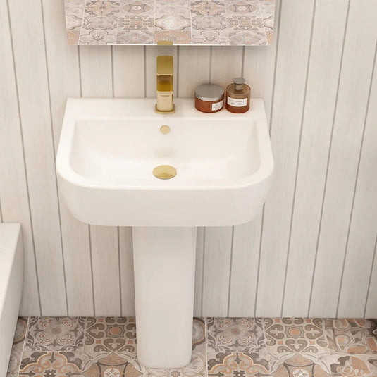 Imex Essence Full Pedestal For 560mm Basin - P10100 - Envy Bathrooms Ltd
