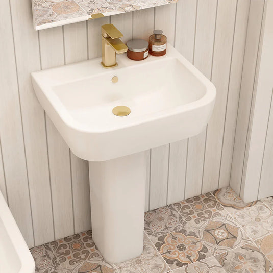 Imex Essence Full Pedestal For 560mm Basin - P10100 - Envy Bathrooms Ltd