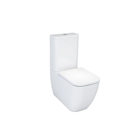 Imex Essence Rimless Closed Back Close Coupled Toilet White | C10100R-T10100-S1010SCQRN