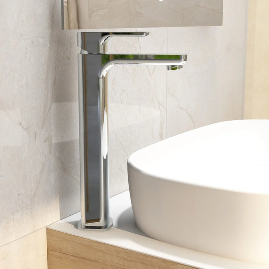 Imex Flite Mono Tall Basin Mixer Inc Clicker Waste - FLTBAS - Envy Bathrooms Ltd
