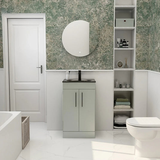 Imex Ivan 500mm Floor Standing Double Door Vanity in Pistachio - 2DO-1-PISTA - Envy Bathrooms Ltd