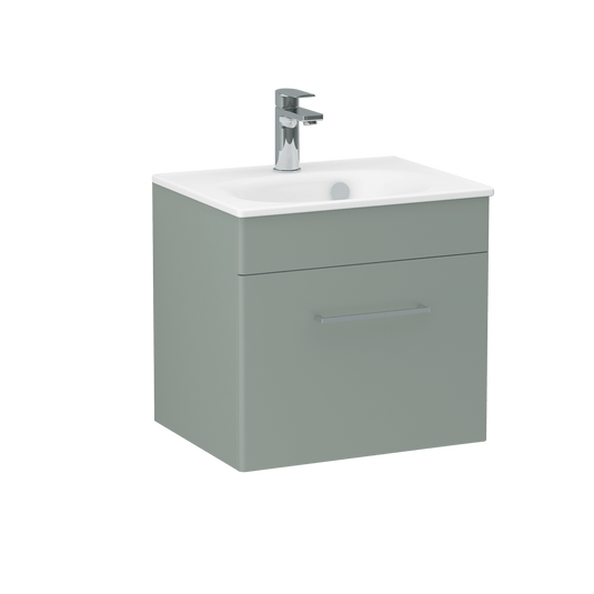 Imex Ivan 500mm Wall Mounted Single Drawer Vanity in Pistachio - WM-1-PISTA - Envy Bathrooms Ltd