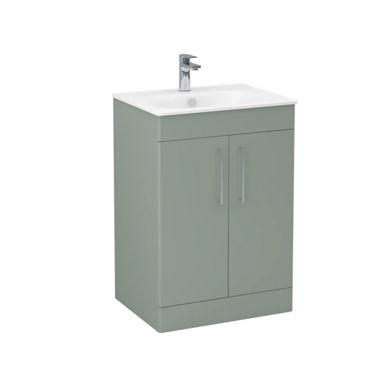 Imex Ivan 600mm Floor Standing Double Door Vanity in Pistachio - 2DO-2-PISTA - Envy Bathrooms Ltd