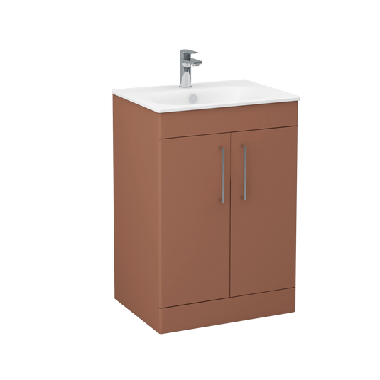 Imex Ivan 600mm Floor Standing Double Door Vanity in Terracotta - 2DO-2-TERRA - Envy Bathrooms Ltd