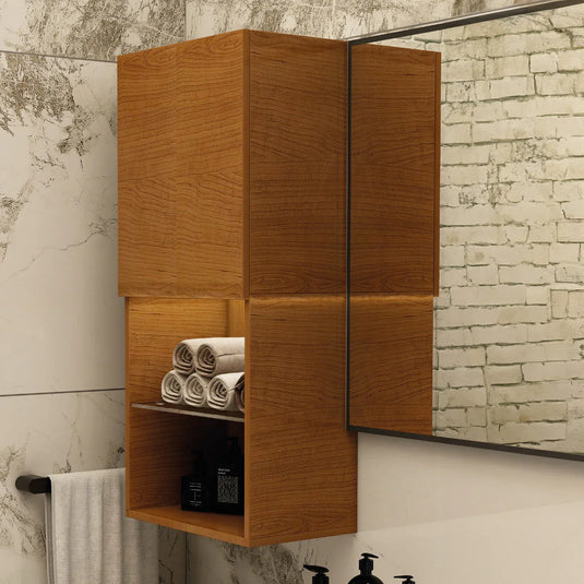 Imex Liberty Wall Storage Cabinet in Cherry Walnut - FCHM2775-400-B0032 - Envy Bathrooms Ltd