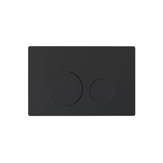 Imex Matt Black Round Stainless Steel Flush Button - SSFB-RO-MABLA - Envy Bathrooms Ltd