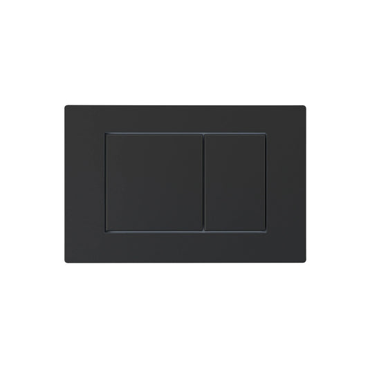 Imex Matt Black Square Stainless Steel Flush Button - SSFB-SQ-MABLA - Envy Bathrooms Ltd