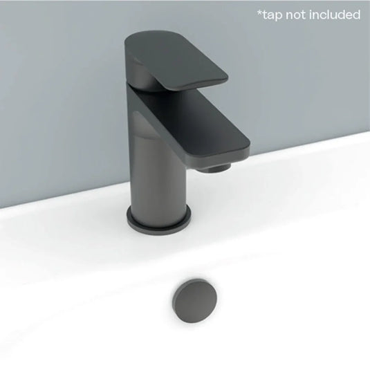 Imex Plastic Basin Overflow Cover in Matt Black - OVMB - Envy Bathrooms Ltd