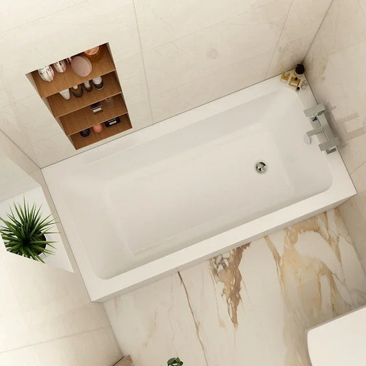 Imex Premiercast Multi Layer Reinforced Quadro 1400 x 700 Single Ended Bath - IMPQSE14X7 - Envy Bathrooms Ltd