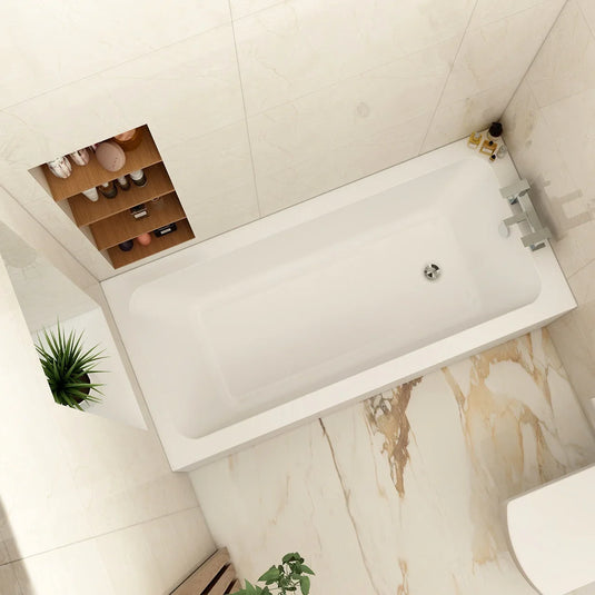 Imex Premiercast Multi Layer Reinforced Quadro 1500 x 700 Single Ended Bath - IMPQSE15X7 - Envy Bathrooms Ltd